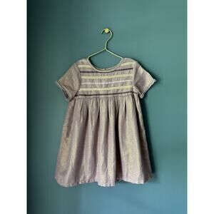 Peek Metallic Lavender Dress